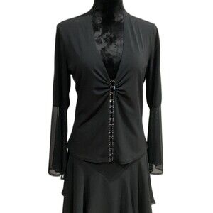 Janine Black Blouse XL